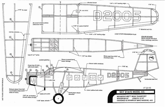 $ Messerschmitt M20B1 copy